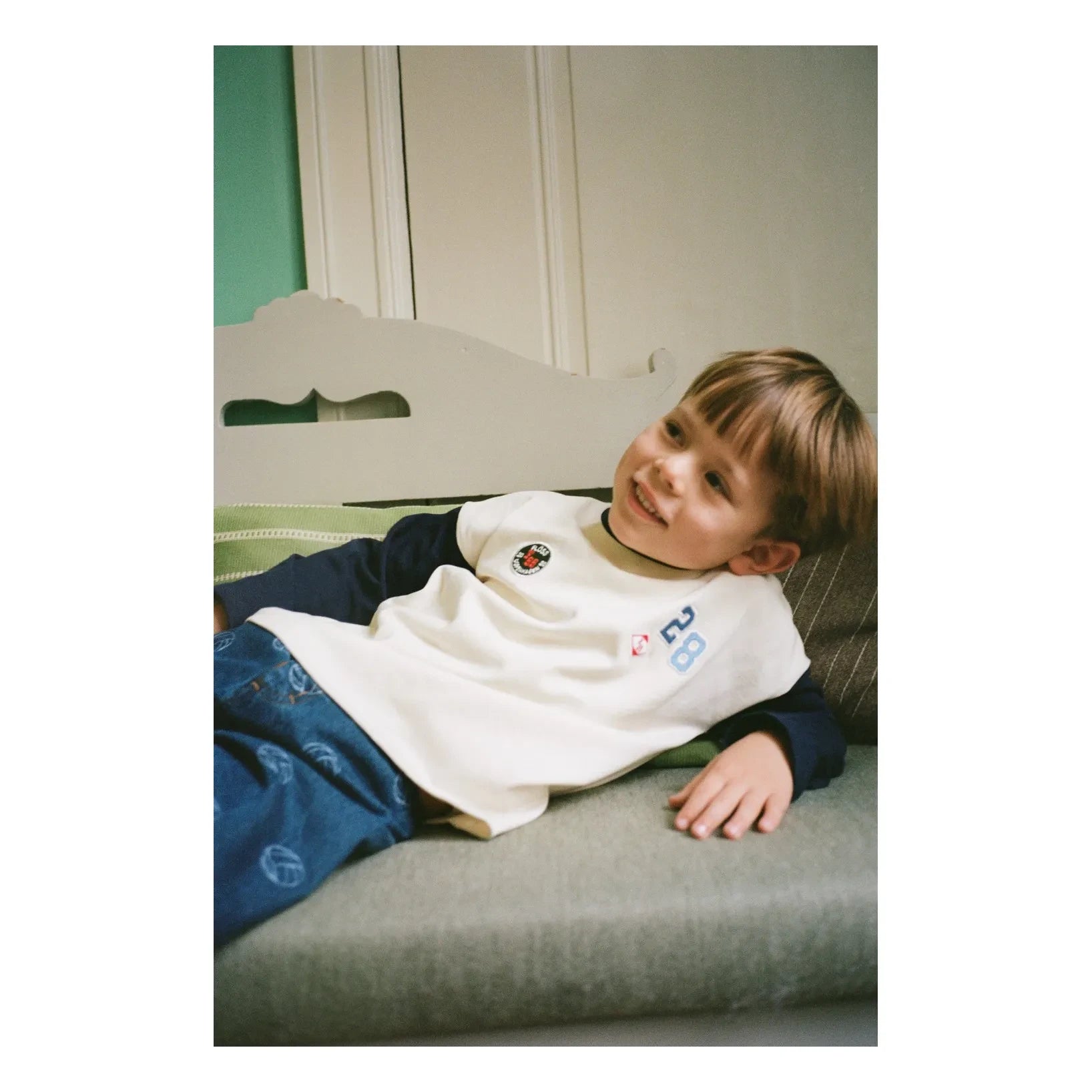 Flöss - Eskil Patch Tişört | Krem