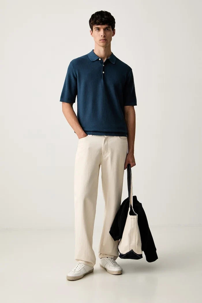 Scotch & Soda erkek pamuklu yakalı tişört
