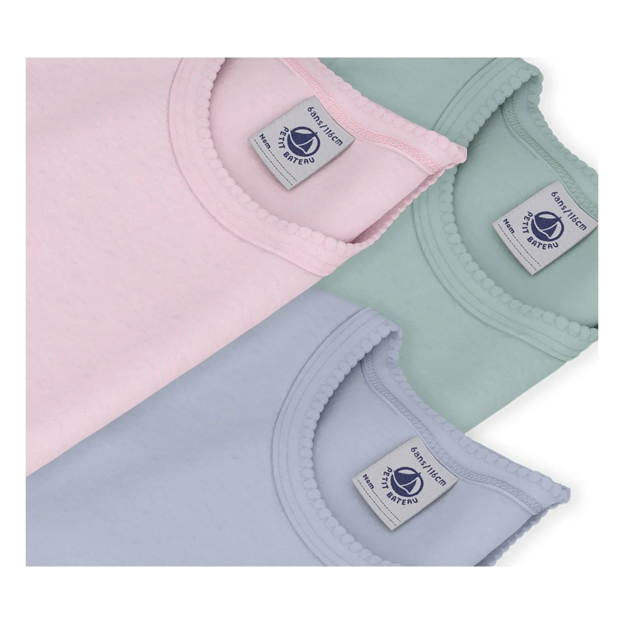 Petit Bateau - 3'lü Kokot Tişört Seti | Pembe