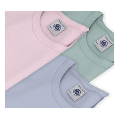 Petit Bateau - 3'lü Kokot Tişört Seti | Pembe