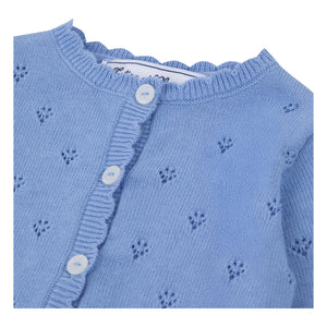 Tartine et Chocolat - Durchbrochene Strickjacke | Blau