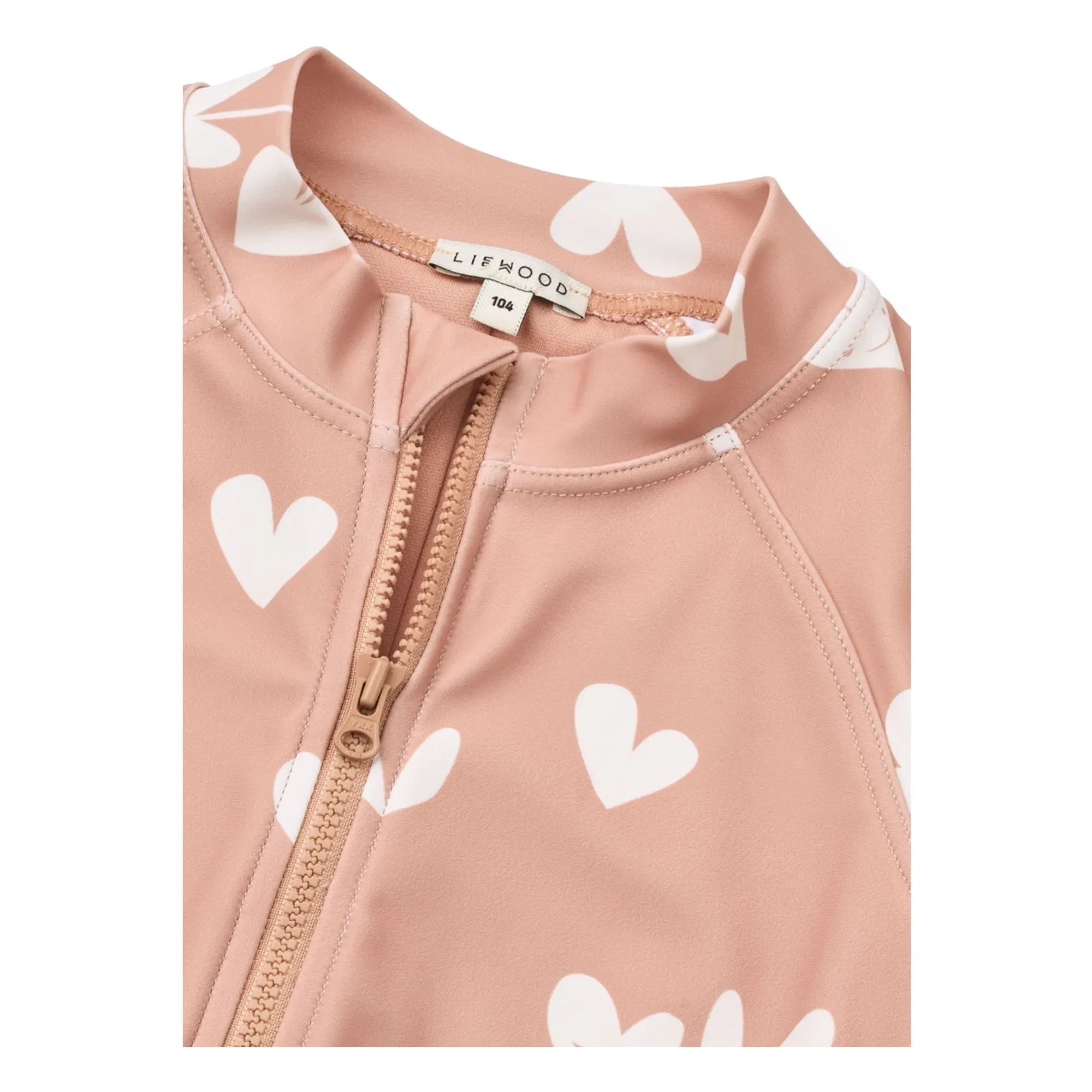 Liewood - Max Hearts Geri Dönüştürülmüş Elyaf UV Korumalı Mayo | Pembe