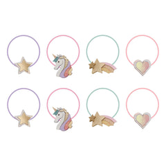 Mimi & Lula - 8 adet Unicorn tokası seti | Pembe