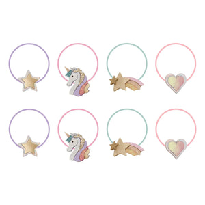 Mimi & Lula - 8 adet Unicorn tokası seti | Pembe