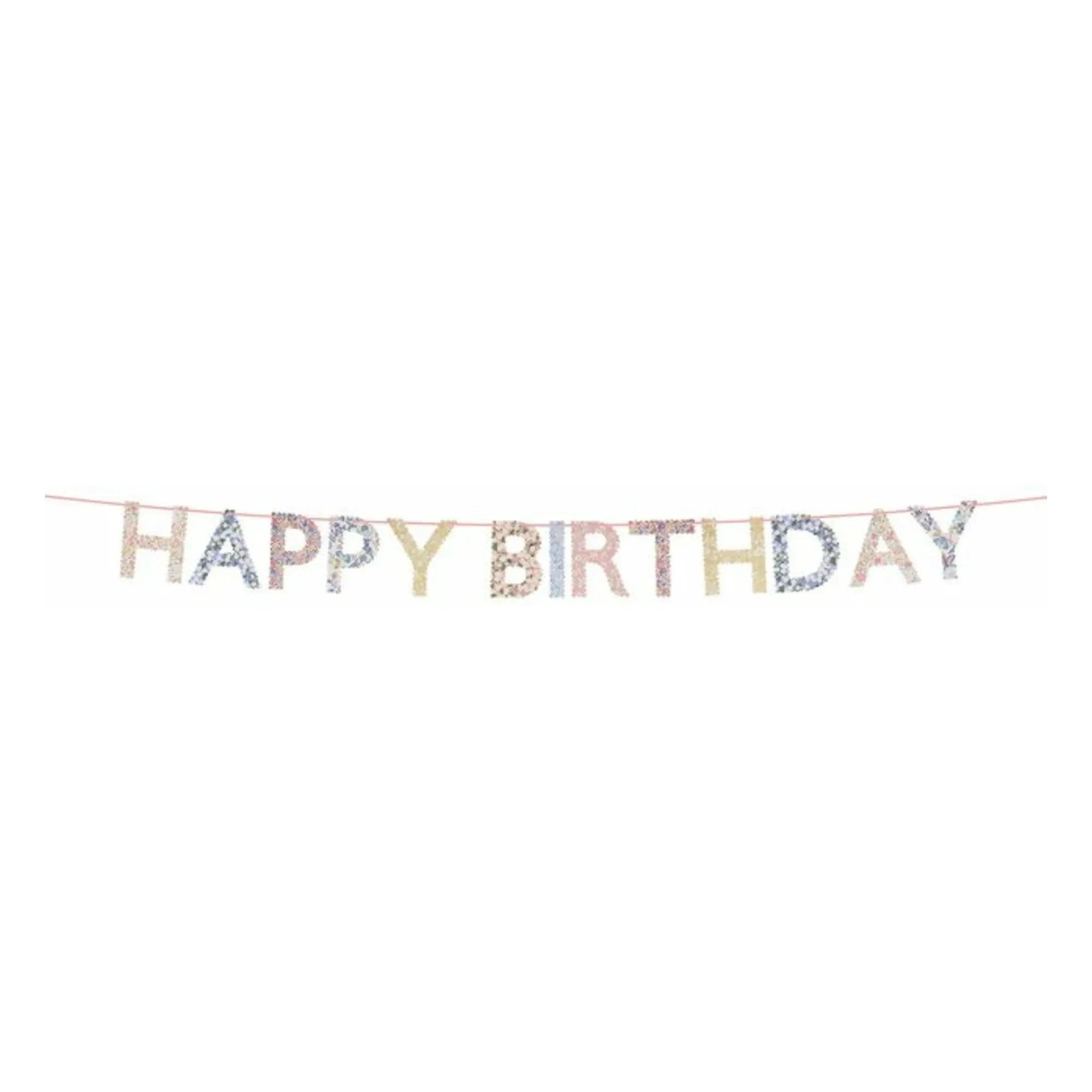 Meri Meri - Happy Birthday Banners - Meri Meri x Liberty