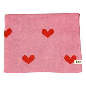 Bayiri - Kuscheldecke aus Bio-Baumwolle | Rosa