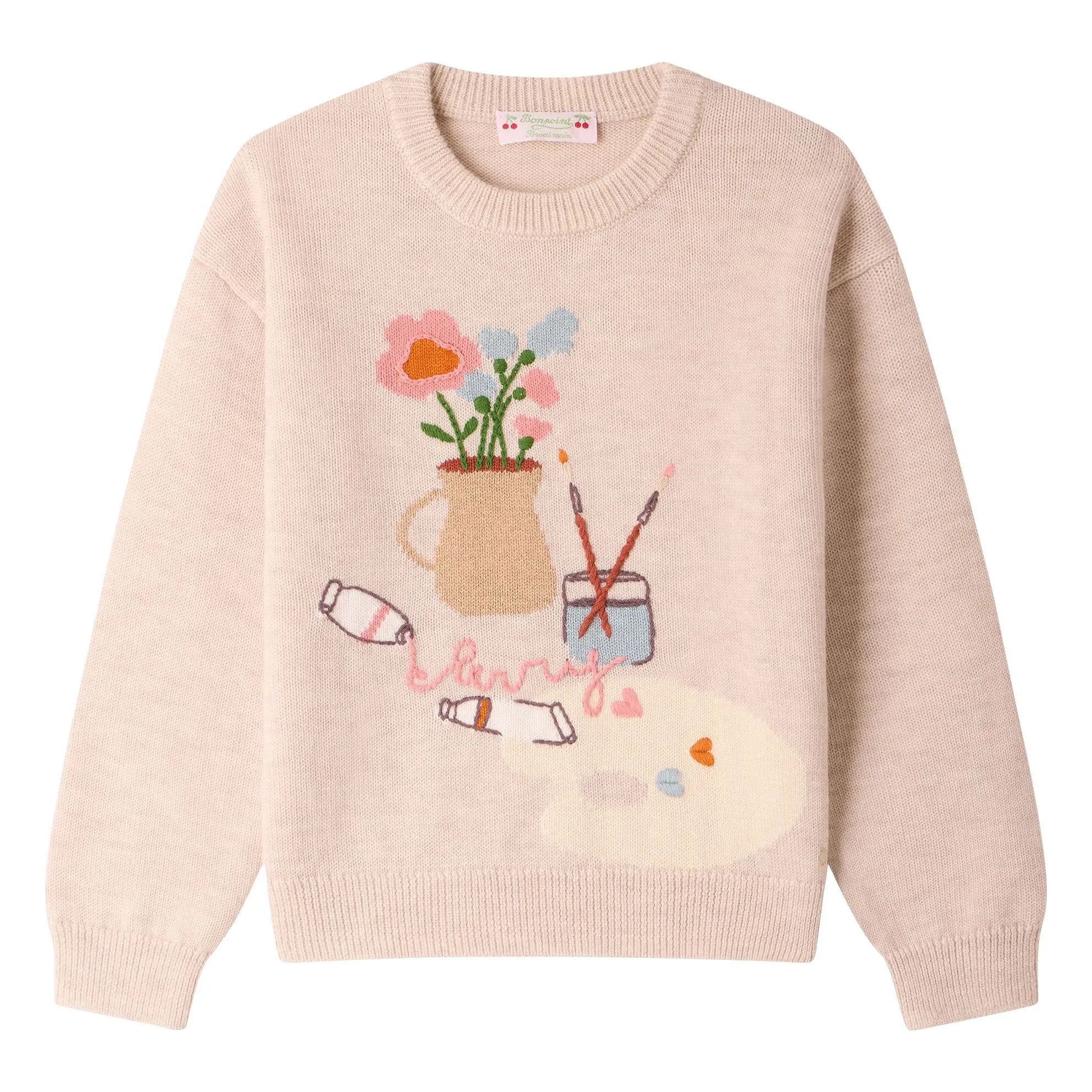 Bonpoint - Tahini Wool Dye Sweater | Beige