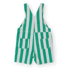 Goldie + Ace - Striped Short Salopet | Green
