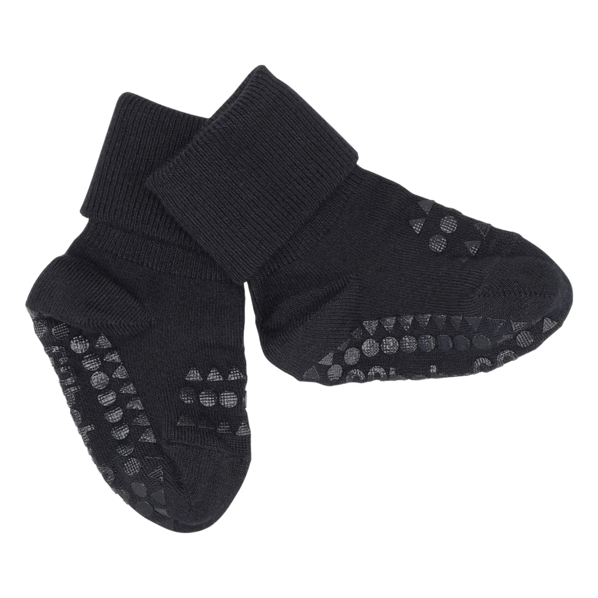 GOBABYGO - Combo Box 4 Rutschfeste Bambussocken | Blau