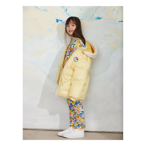 Mini Rodini - Organic cotton floral turtleneck | Ecru