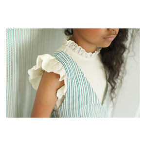Soor Ploom - Pointelle Eyelet Organic Cotton T-Shirt | Beige Pink