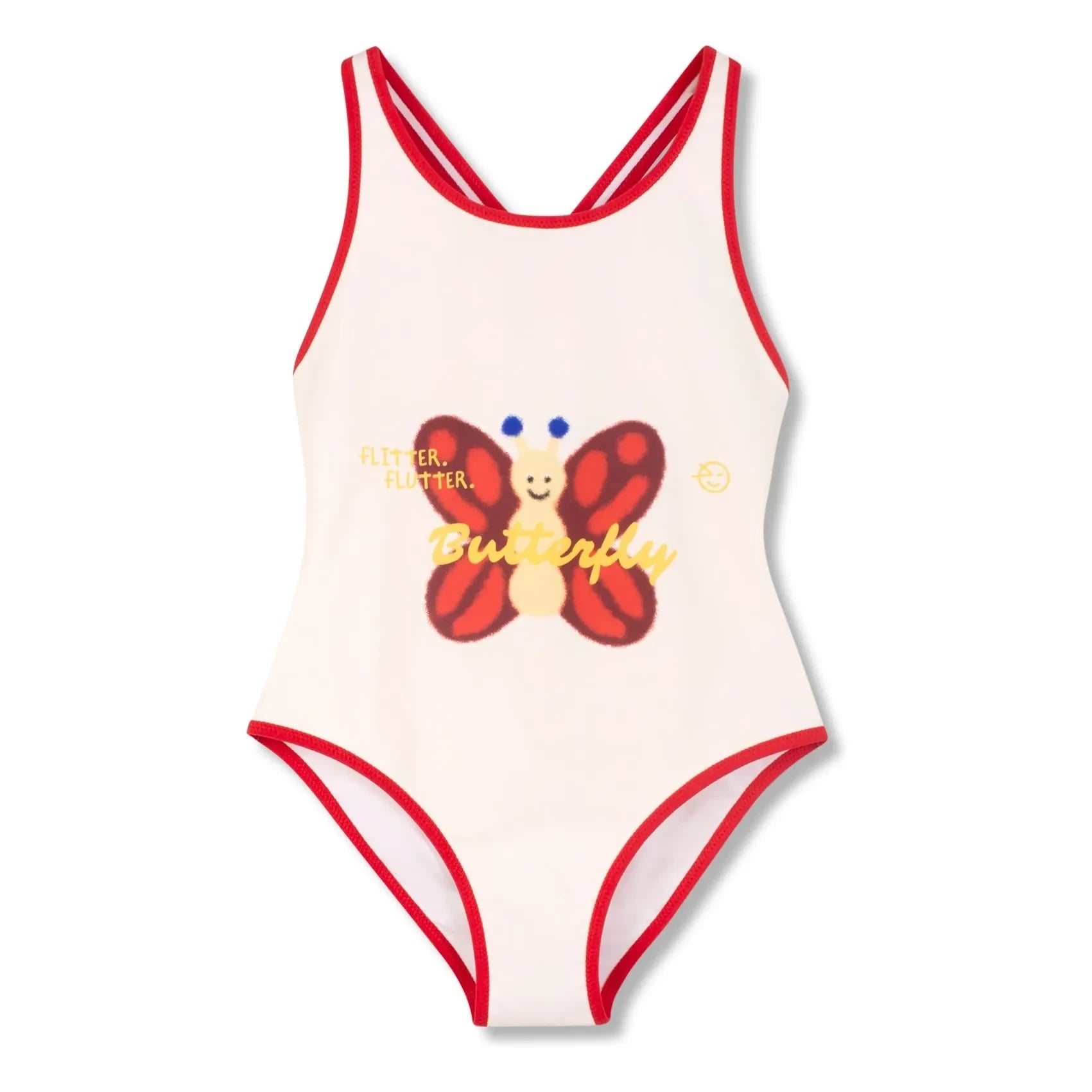 Wynken - Butterfly Recycled Fiber Swimsuit | Ecru