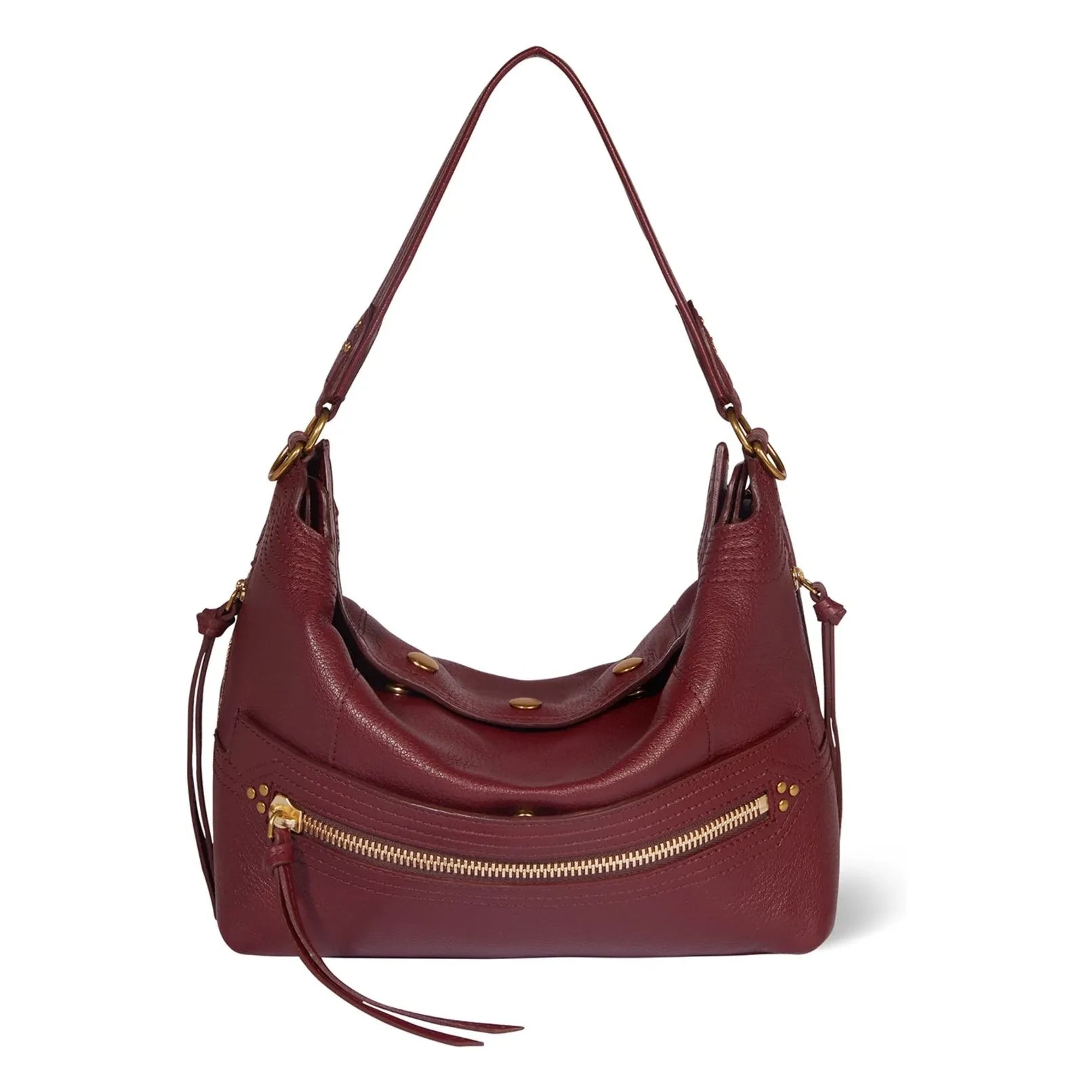 Jérôme Dreyfuss - Lucky Hobo Bag Goat | Dark red