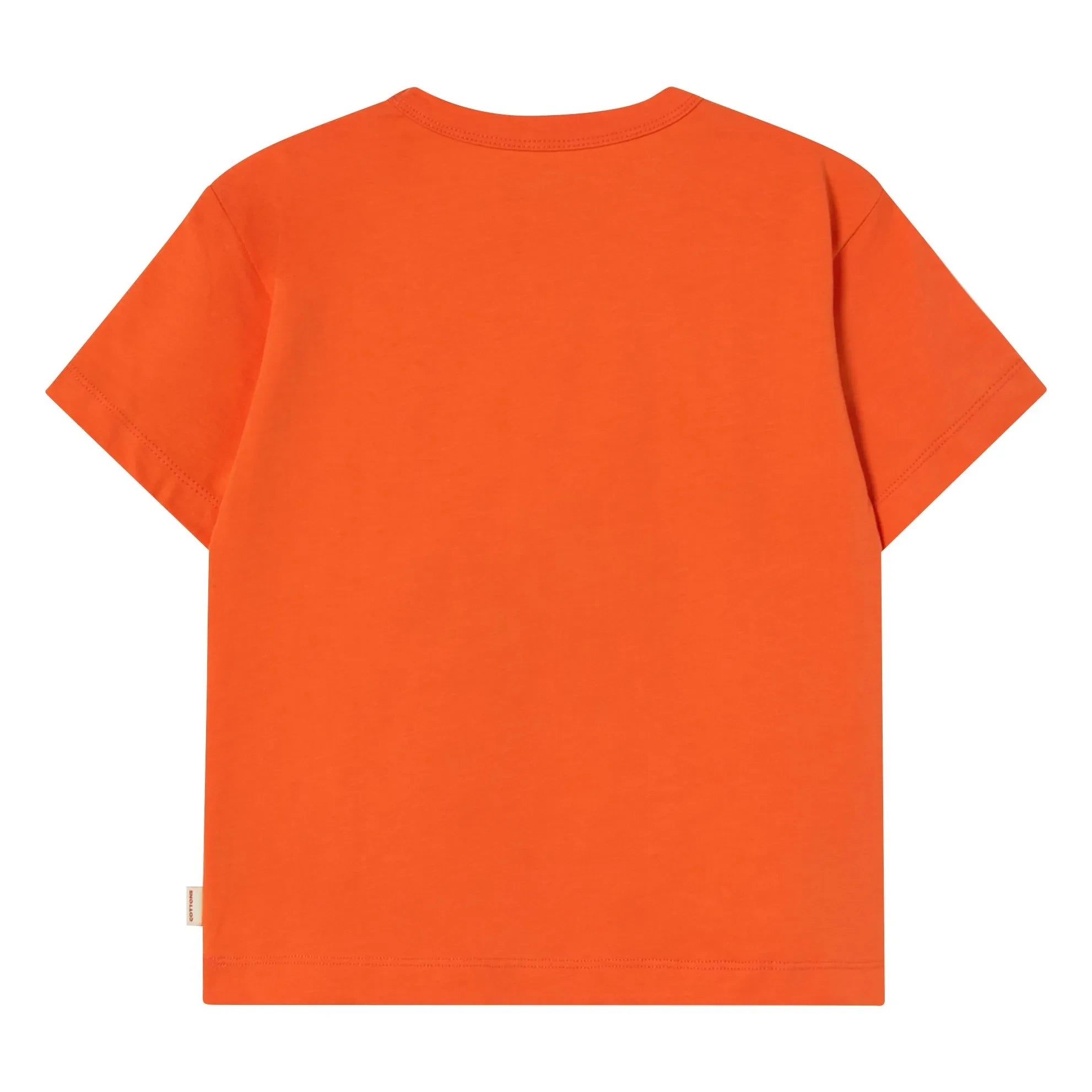 Tinycottons - Tiny 26 T-Shirt aus Bio-Baumwolle mit Hunde-Print | Orange