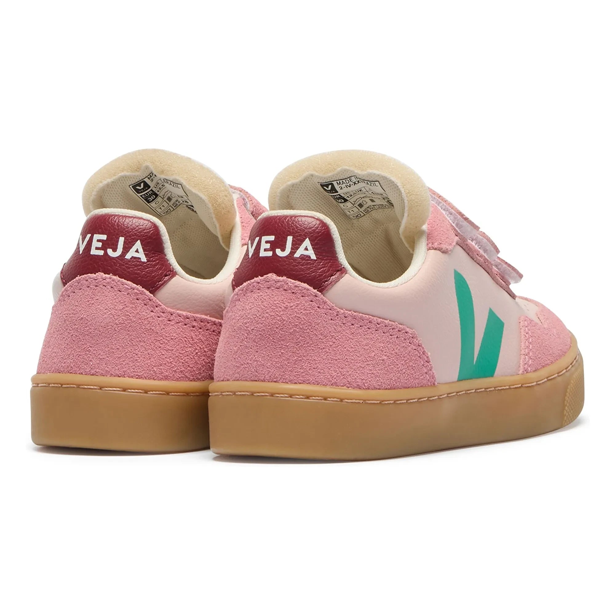 Veja - Çizik Sneakerlar Small V-90 Deri O.T. | Pembe