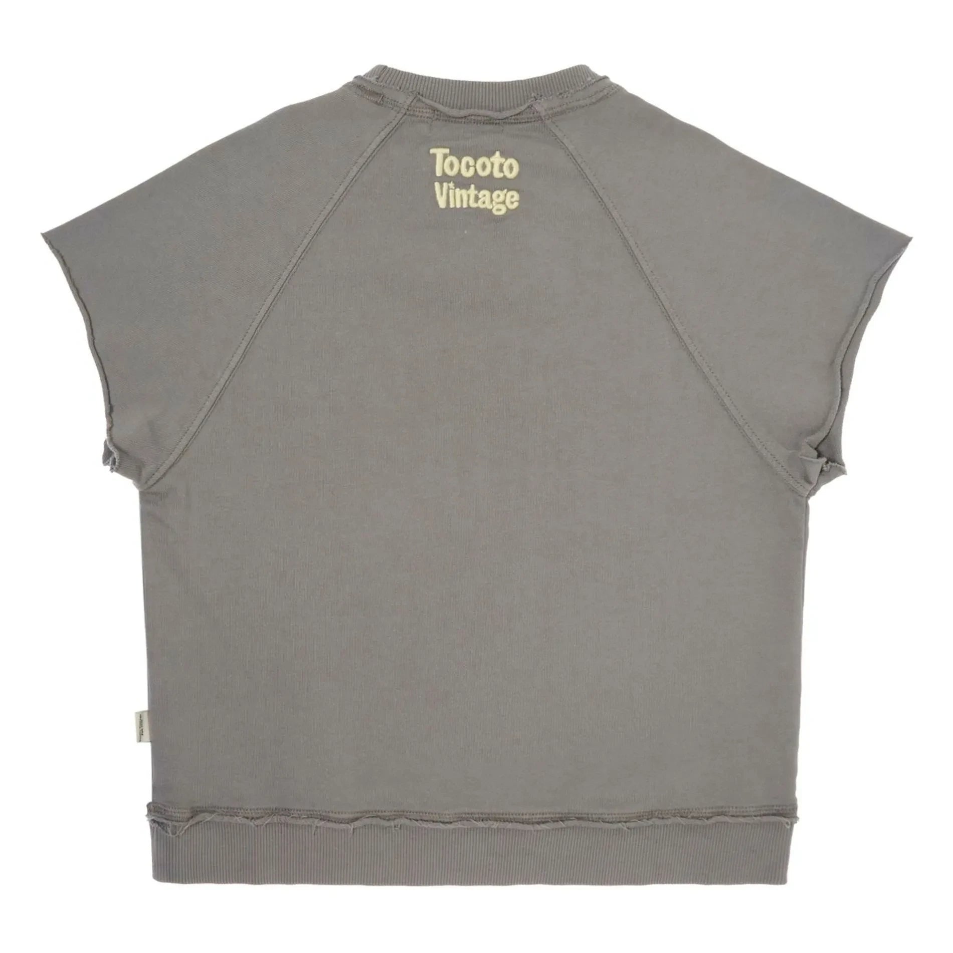 Tocoto Vintage - Short Sleeve Sweatshirt | Dark Gray