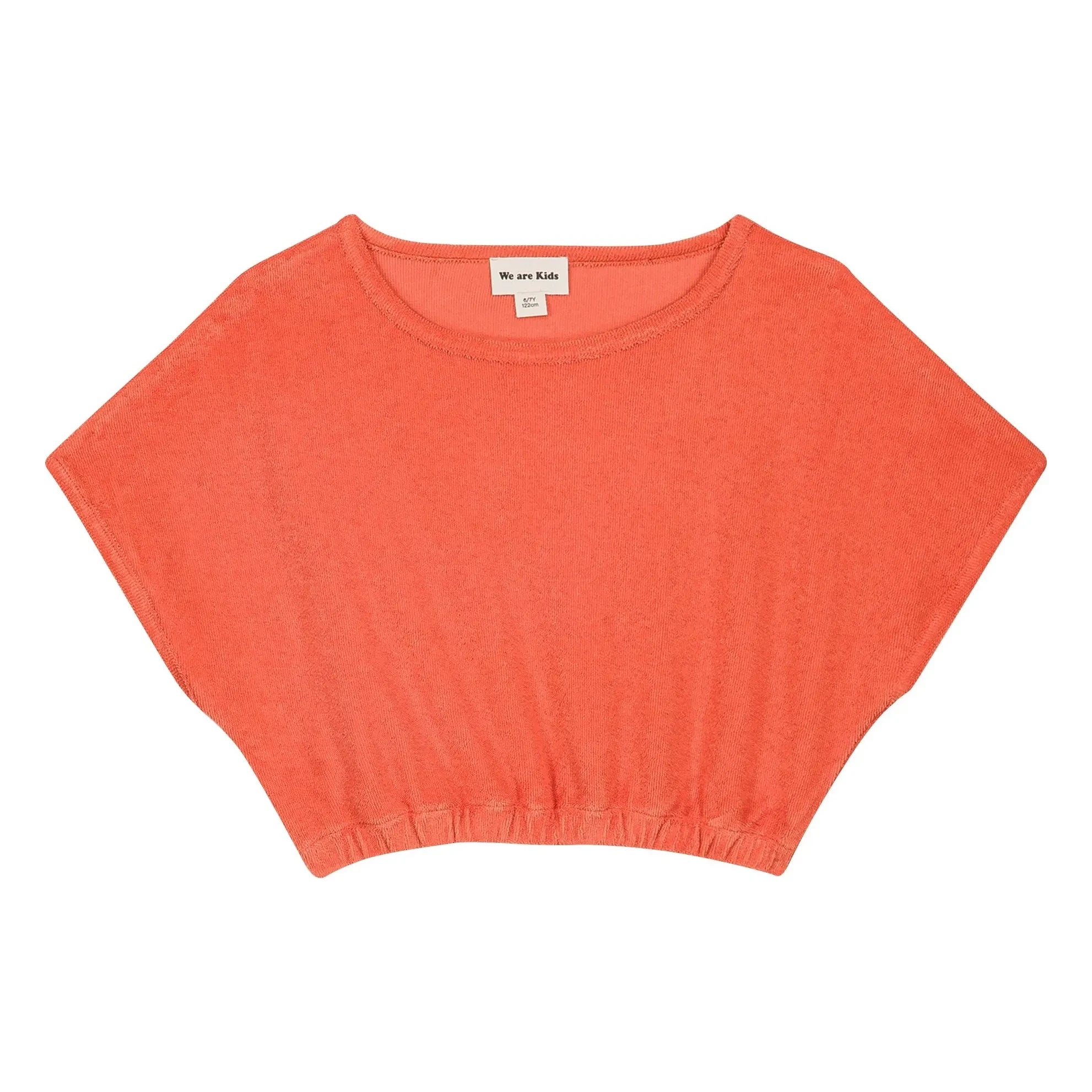 We Are Kids - Crop Bree organik pamuklu havlu Tişört | Mercan