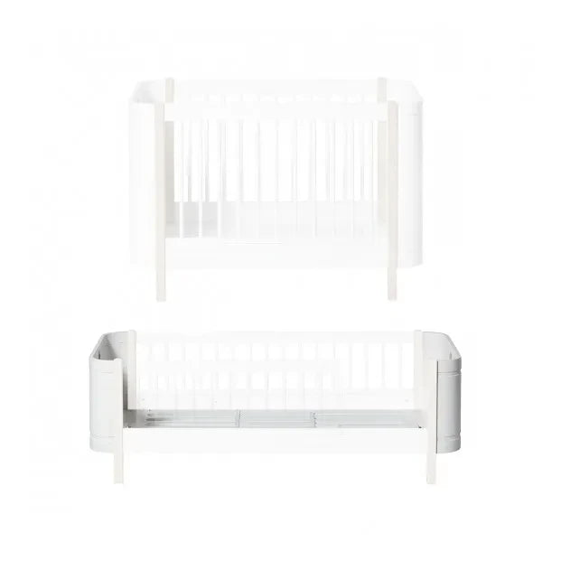 Oliver Furniture - Conversion kit for Mini+ bed | White