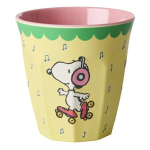 Rice - Feeling Good melamin bardak - Rice x Snoopy | Sarı