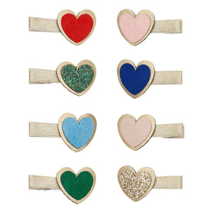 Mimi & Lula - 8 Mini Herz Haarspangen Set | Gold