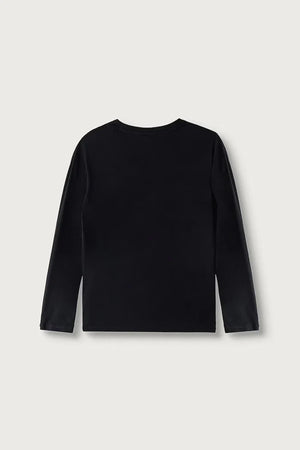 Çocuklar için pamuklu uzun kollu bluz S-NEW BOX LOGO LS