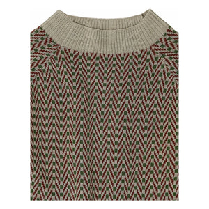 FUB - Merino Yün Balık Sırtı Kazak | Heather bej