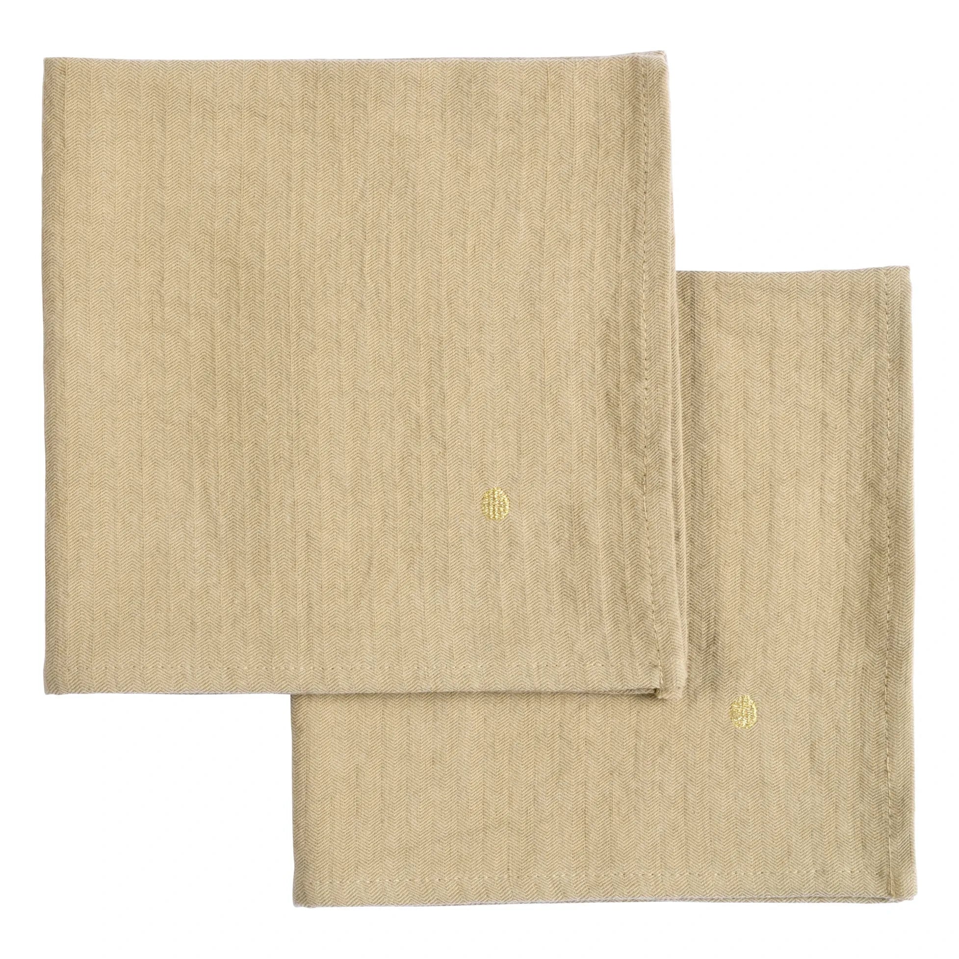 La cerise sur le gâteau - Marcel Gästehandtücher - 2er-Set | Beige