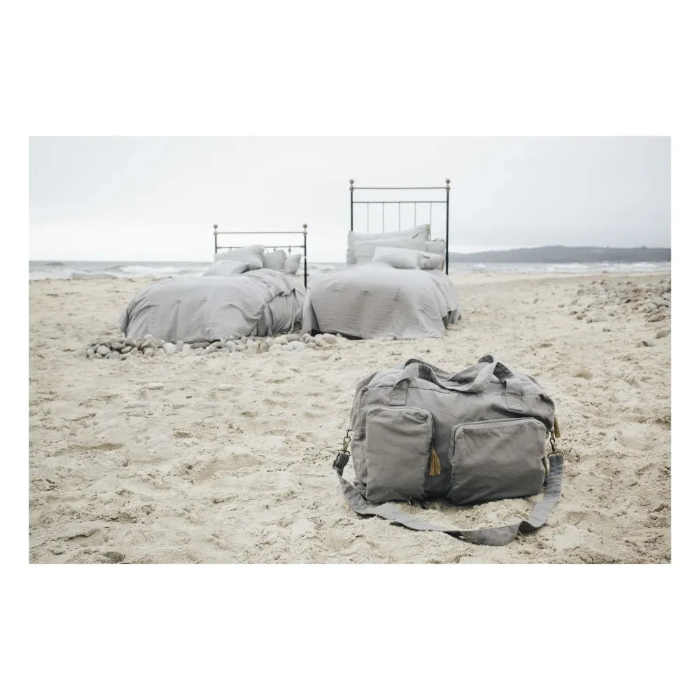 Numero 74 - Wochenendtasche aus Bio-Baumwolle | Dunkelgrau S021