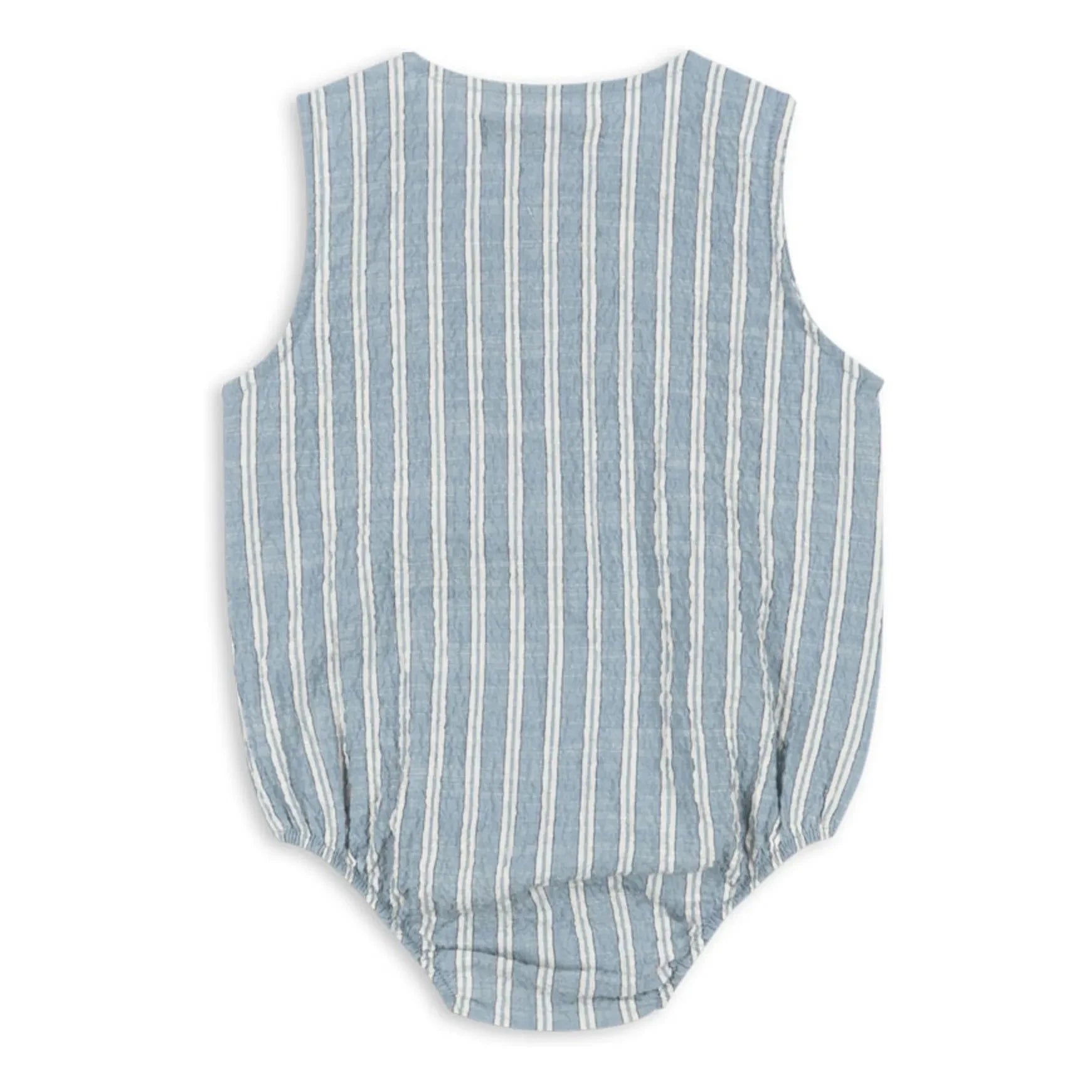 Konges Sløjd - Elliot Organic Cotton Striped Romper | Blue