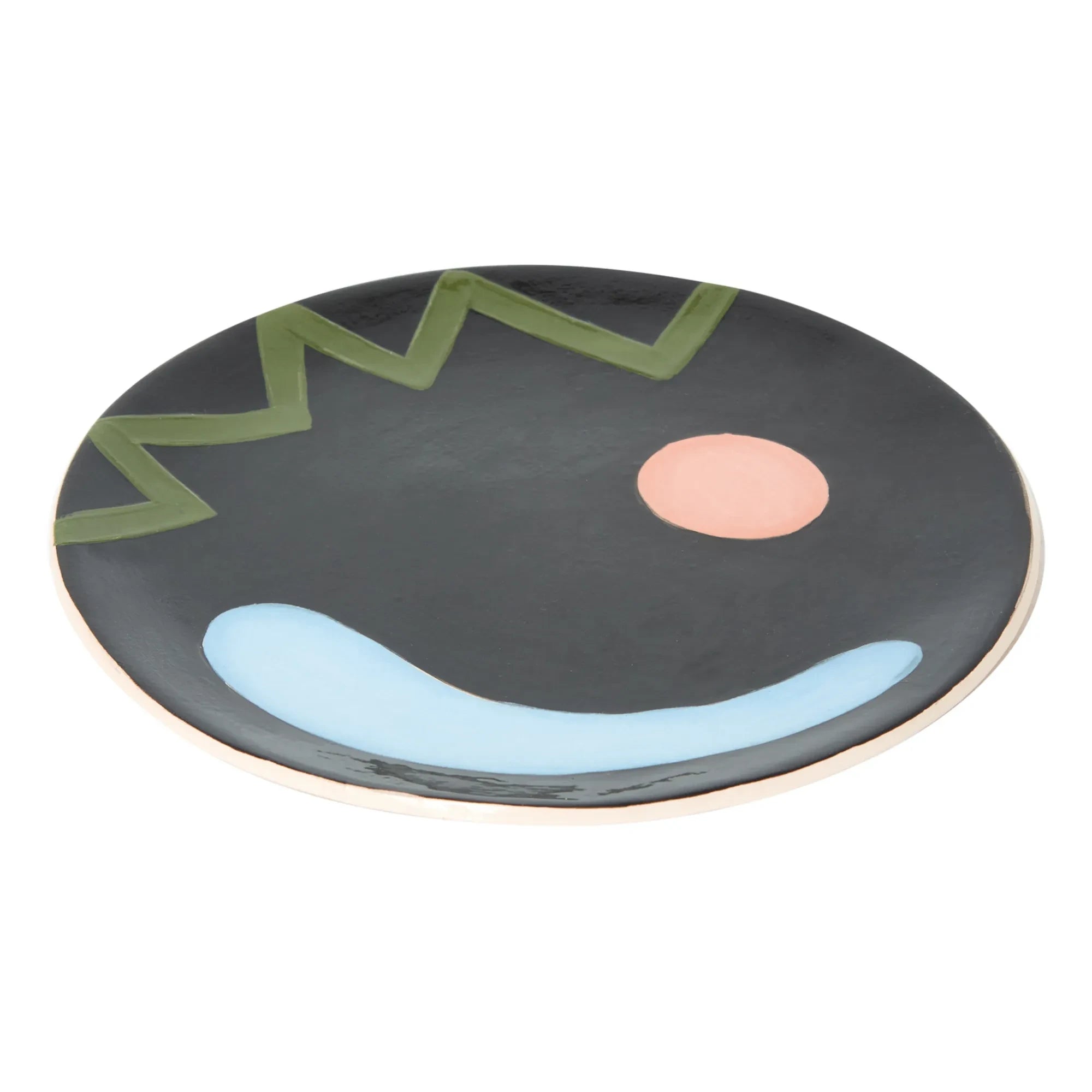 HOMERE - Milos Ceramic Plate | Black
