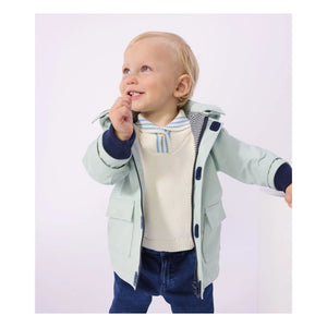 Petit Bateau - Regenjacke Kultmodell Recycelte Fasern Baby | Grün su