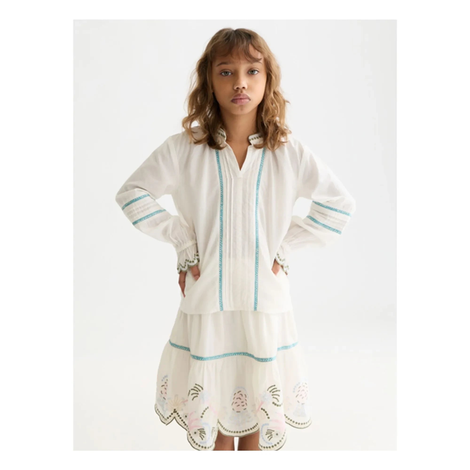 Scotch & Soda - Bestickte Bluse | Ecru