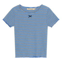 The New Society - TNS Nervürlü Striped T-Shirt | Blue