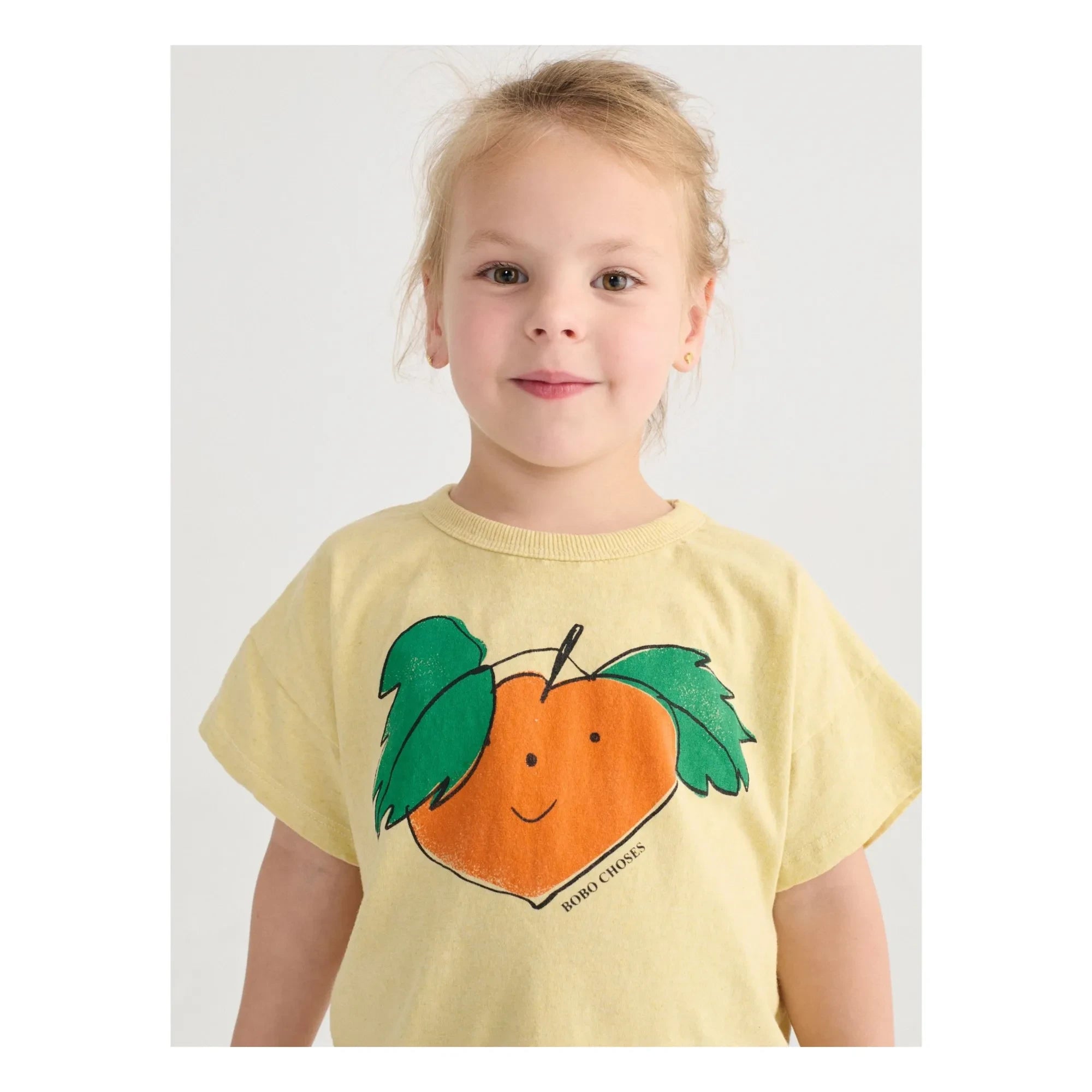 Bobo Choses - Turuncu organik pamuklu T-shirt | Sarı