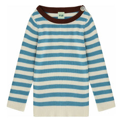 FUB - Corduroy Sweater Fine Knit Organic Cotton | Azure blue