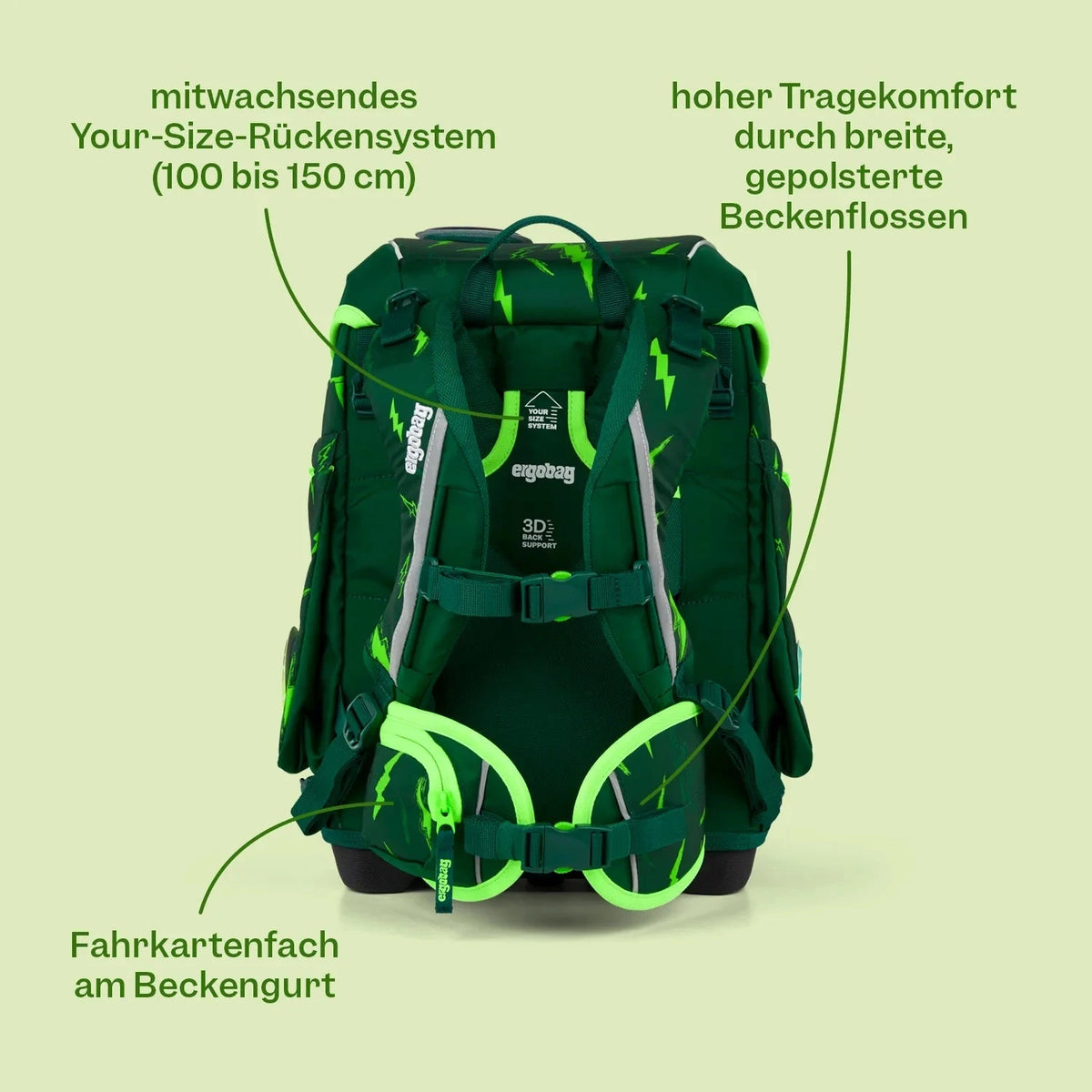 Ergobag - School Backpack Set cubo Dancebear