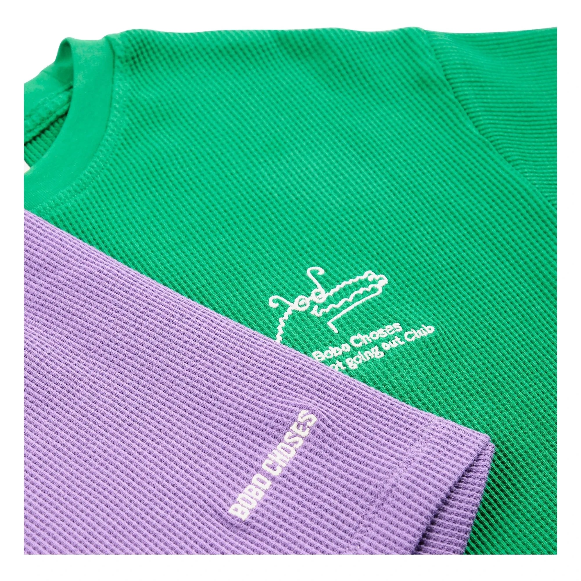 Bobo Choses - Krokodil-T-Shirt und Shorts aus Bio-Baumwolle | Grün
