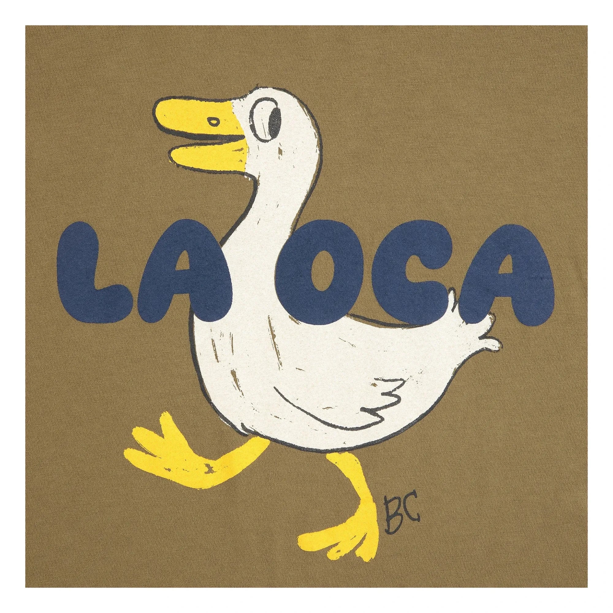 Bobo Choses - Duck T-shirt La OCA Organik pamuk | Haki