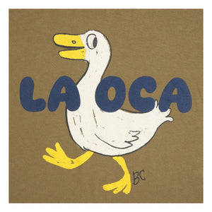 Bobo Choses - Duck T-shirt La OCA Organik pamuk | Haki