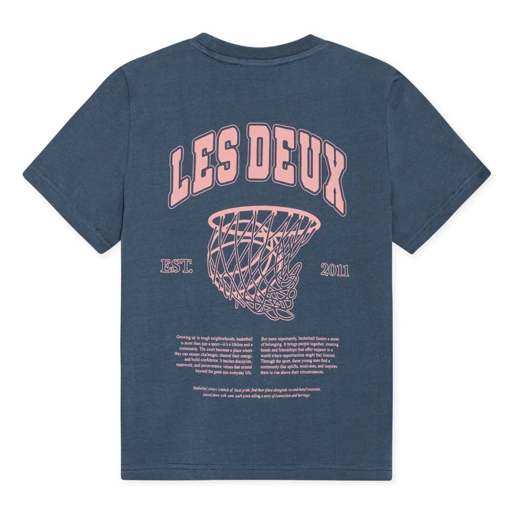 Les Deux - Hoop Bio-Baumwoll-T-Shirt | Blau
