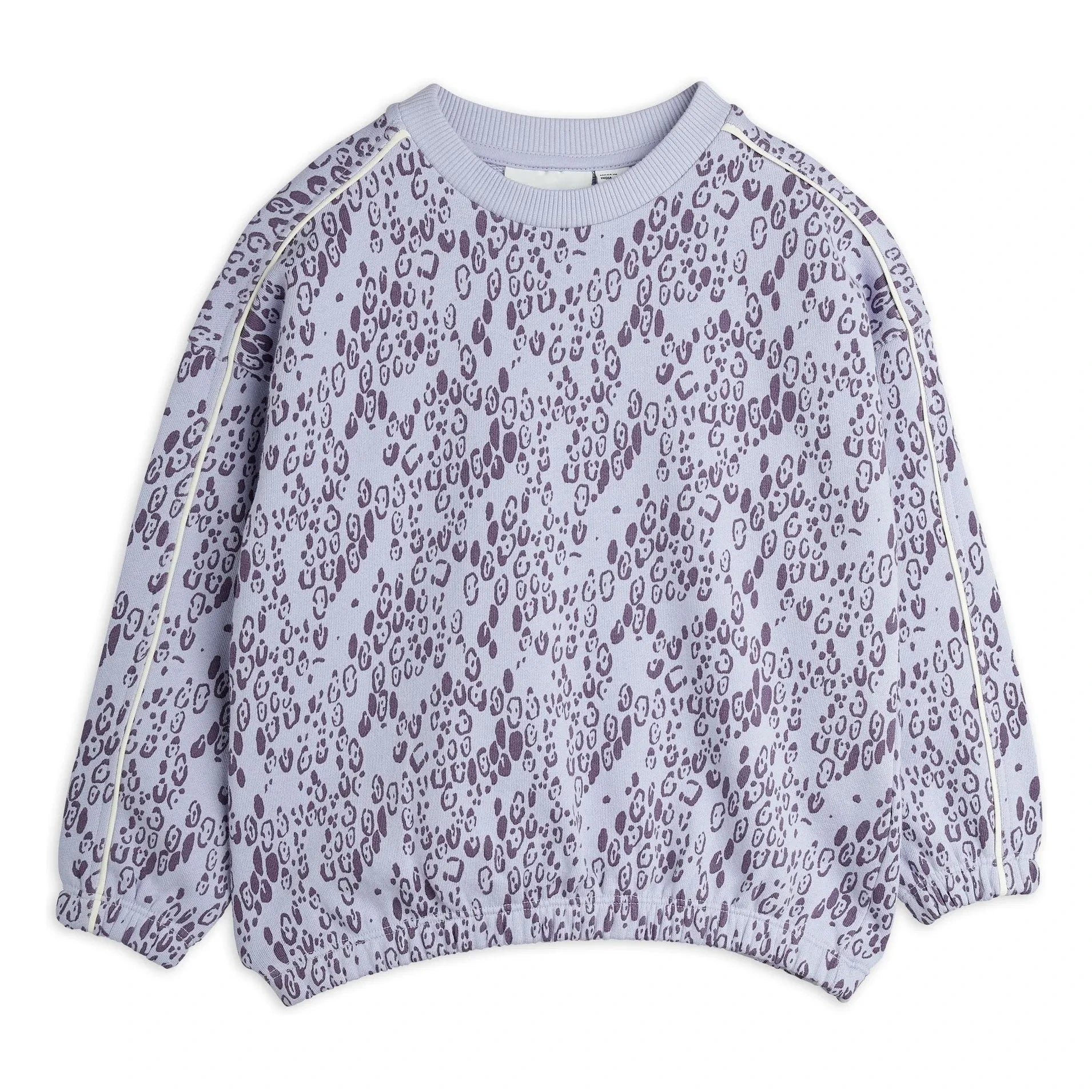 Mini Rodini - Organik pamuk leopar sweatshirt | Lila