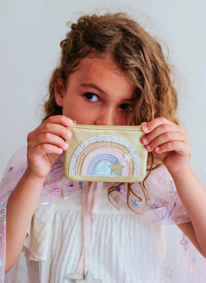 Mimi & Lula - Dreamwish Rainbow clutch çanta | Altın