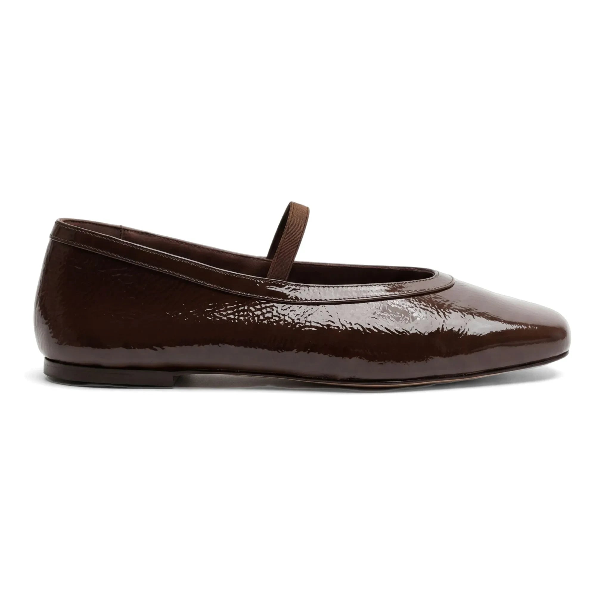 Rivecour - Ballerinas n°136 Lackleder | Schokolade
