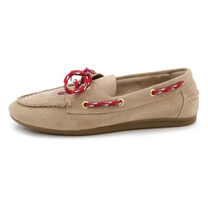Toral - Kimana Suede Boat Shoes | Dark Tortoise Brown