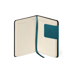 Legami - Cuaderno con Páginas en Blanco y Funda Suave Monocromática - Verde Profundo - Mi Cuaderno