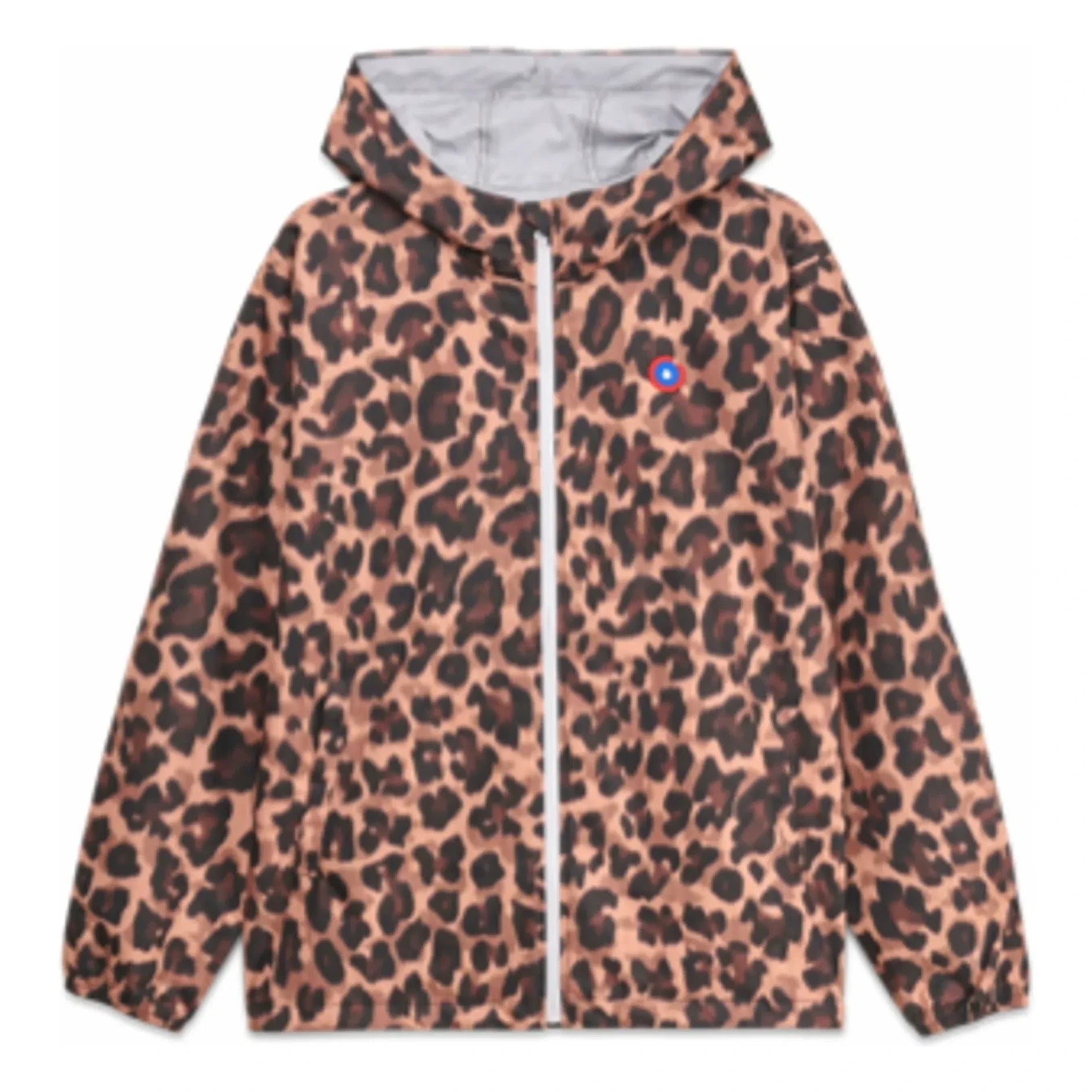 Flotte – Wasserabweisende Windjacke Bastille Leopard Recycelte Fasern | Braun
