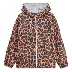Flotte – Wasserabweisende Windjacke Bastille Leopard Recycelte Fasern | Braun