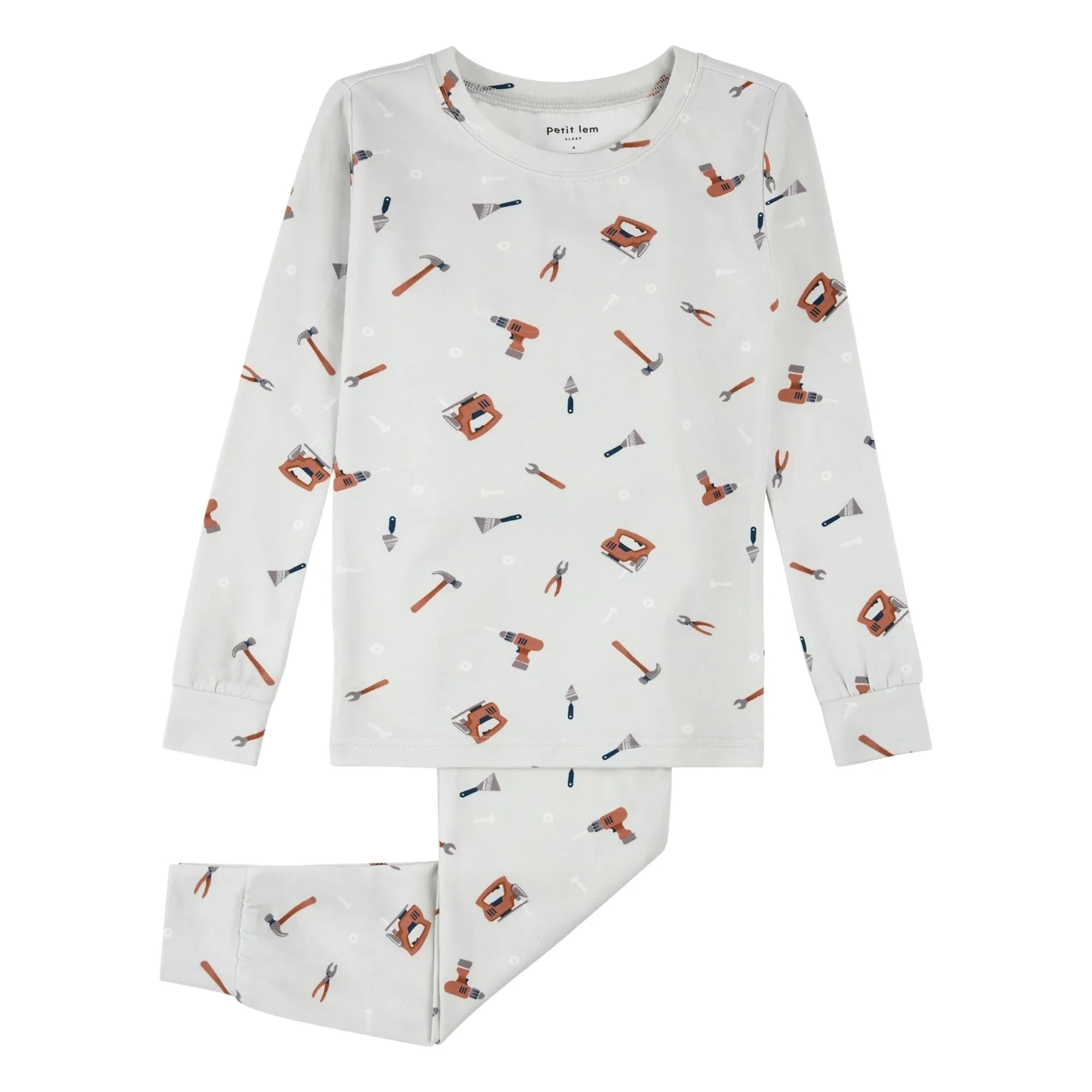 Petit Lem - Pyjamas Tools Organik Pamuk ve Modal | Gri