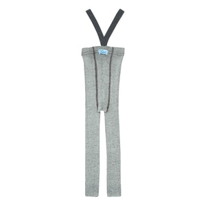 Silly Silas - Woolen Strap-Style Tights | Gray