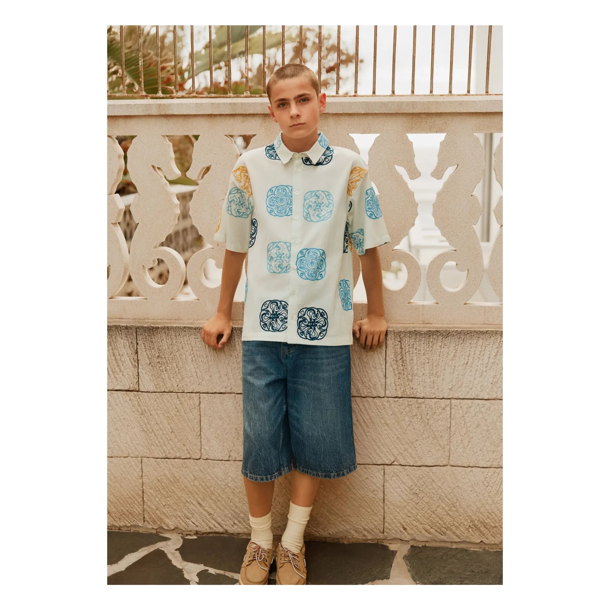 Molo - Alphie Organic Bermuda Denim Pamuk | Mavi